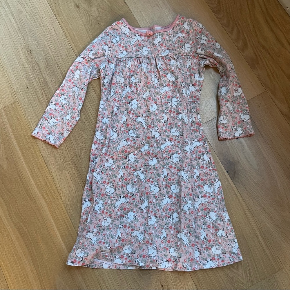 Cath Kids Long Sleeve Bunny Nightgown Size 3-4